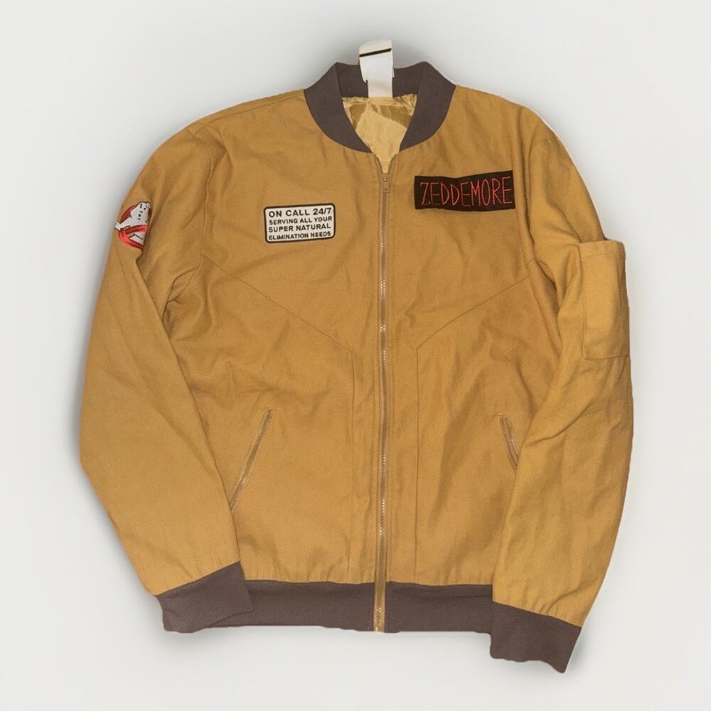Ghost Busters Zeddemore Jacket Brown Medium Spirt Halloween Costume